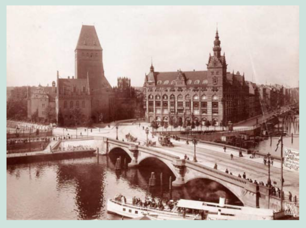 Die Waisenbrücke im Jahr 1908
